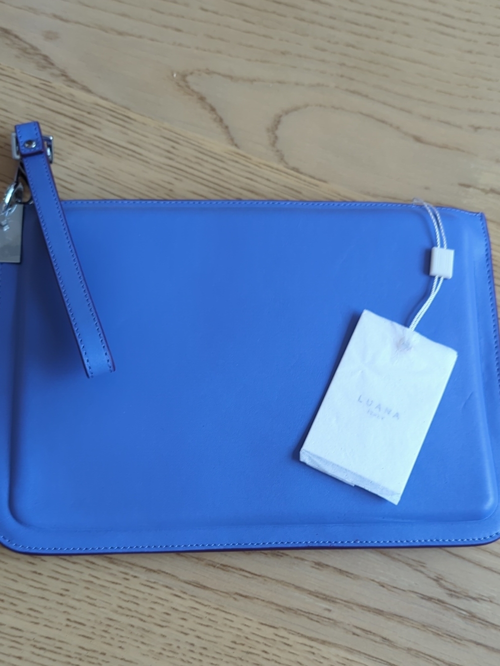 Luana Periwinkle Blue Wristlet with Strap